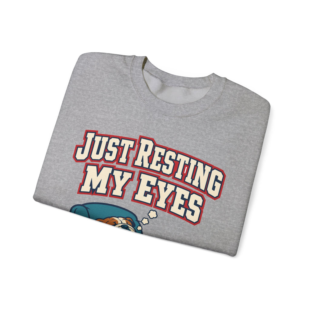 Funny Dad Sweatshirts Just Resting My Eyes | Funny Dad Sweatshirt | Sarcastic Quote Sweatshirt | Gift