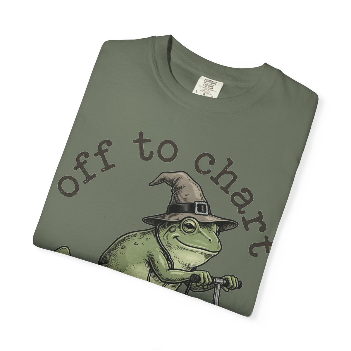 Off To Chart Etched Frog Shirt, Vintage Nurse Frog Scooter Tee, Charting Humor Shirt, RN Gift