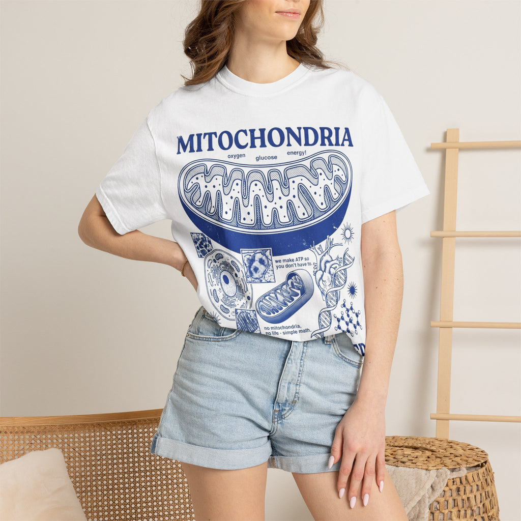 Mitochondria Powering Life Since Forever Shirt, Funny Biology Teacher Tee, Science Nerd Shirt, Student Gift