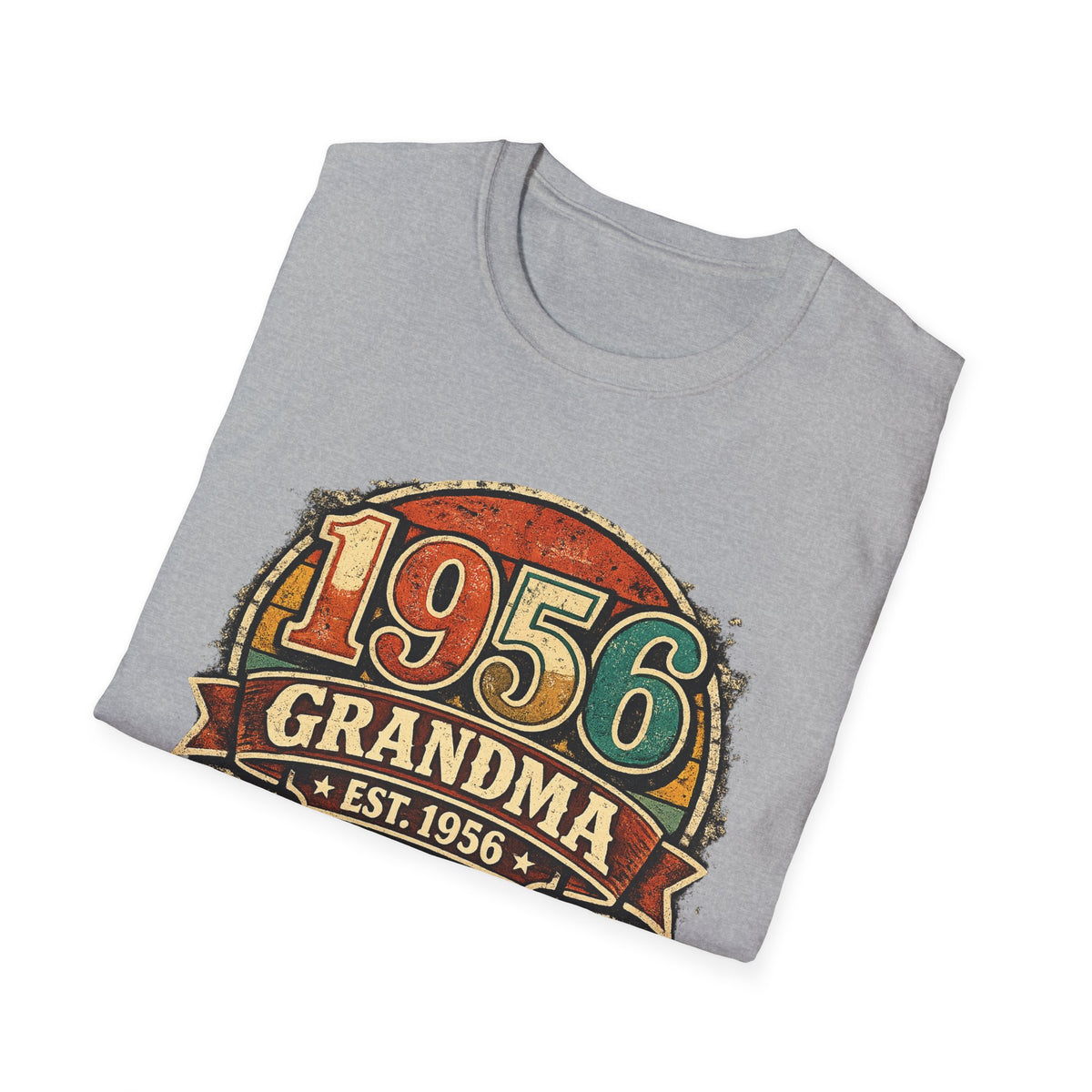 1956 Grandma T-Shirt – Vintage Established 1956 Birthday Gift