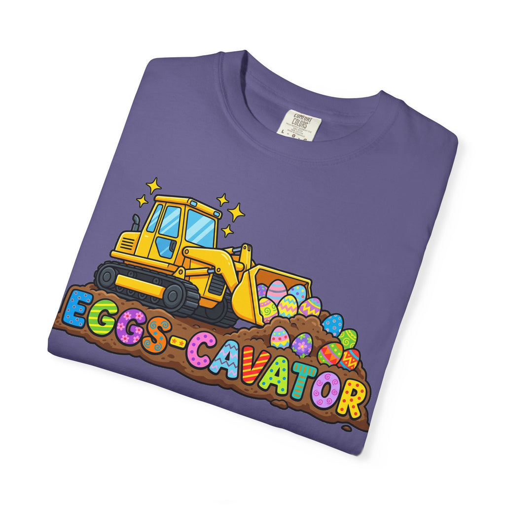Eggs-Cavator Shirt, Funny Easter Digger Tee, Construction Easter Egg Shirt, Toddler Boy Easter Gift