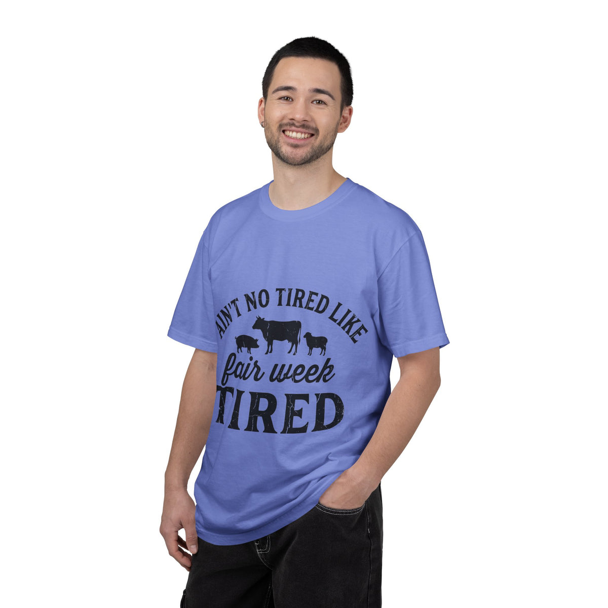 Ain't No Tired Like Fair Week Tired Shirt, Funny Livestock Show Tee, County Fair Mom Shirt, 4H Gift