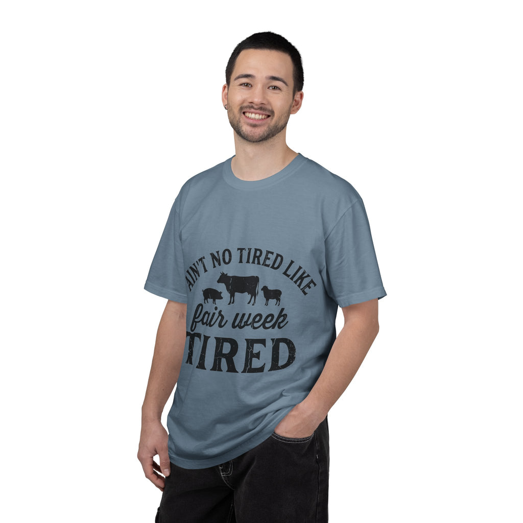 Ain't No Tired Like Fair Week Tired Shirt, Funny Livestock Show Tee, County Fair Mom Shirt, 4H Gift