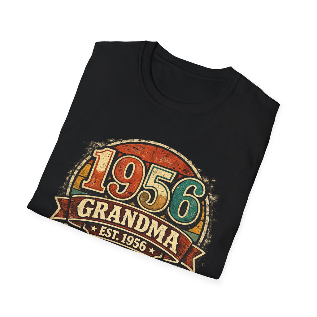 1956 Grandma T-Shirt – Vintage Established 1956 Birthday Gift