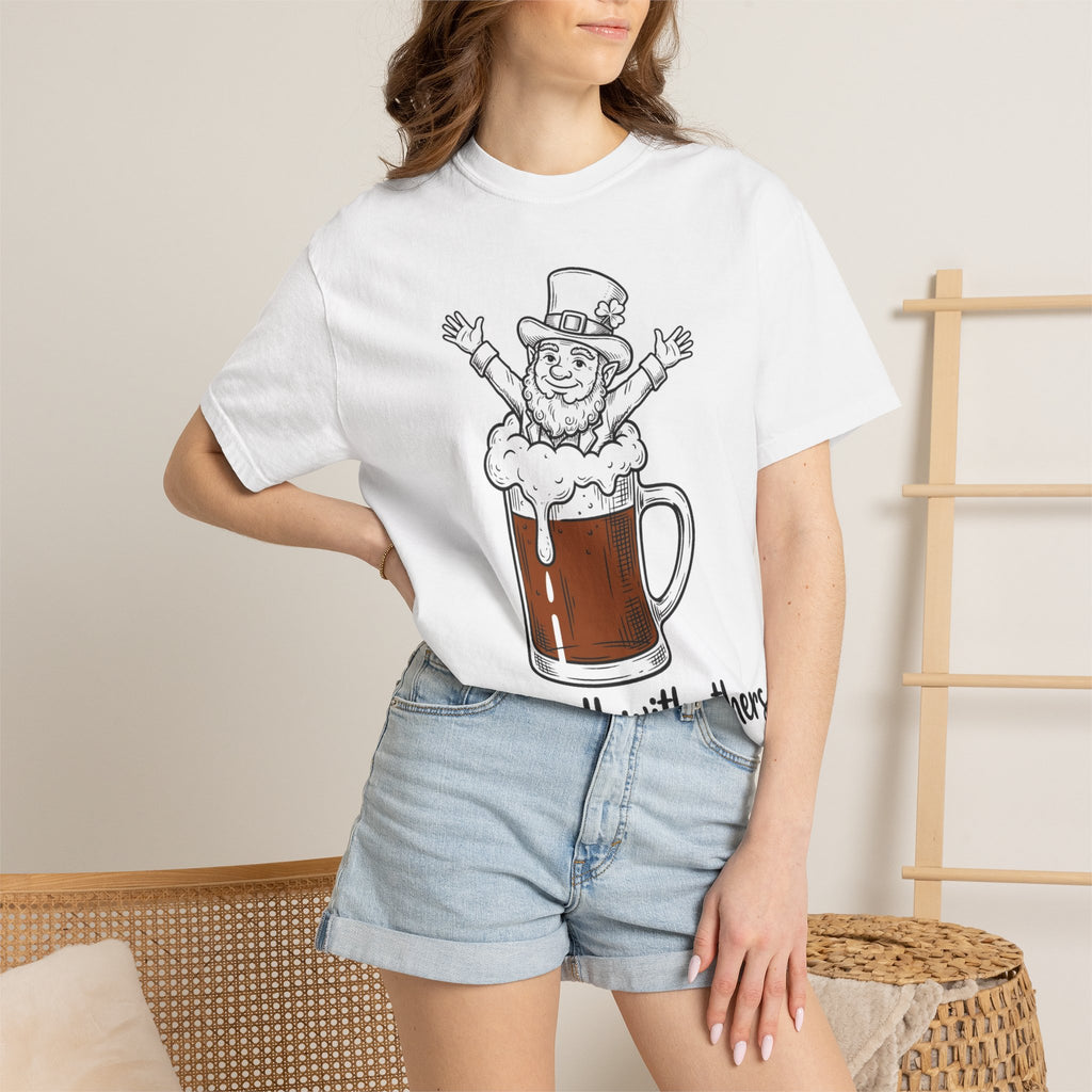 Drinks Well With Others Shirt, Funny Leprechaun Beer Tee, St Patricks Day Pub Shirt, Irish Gift