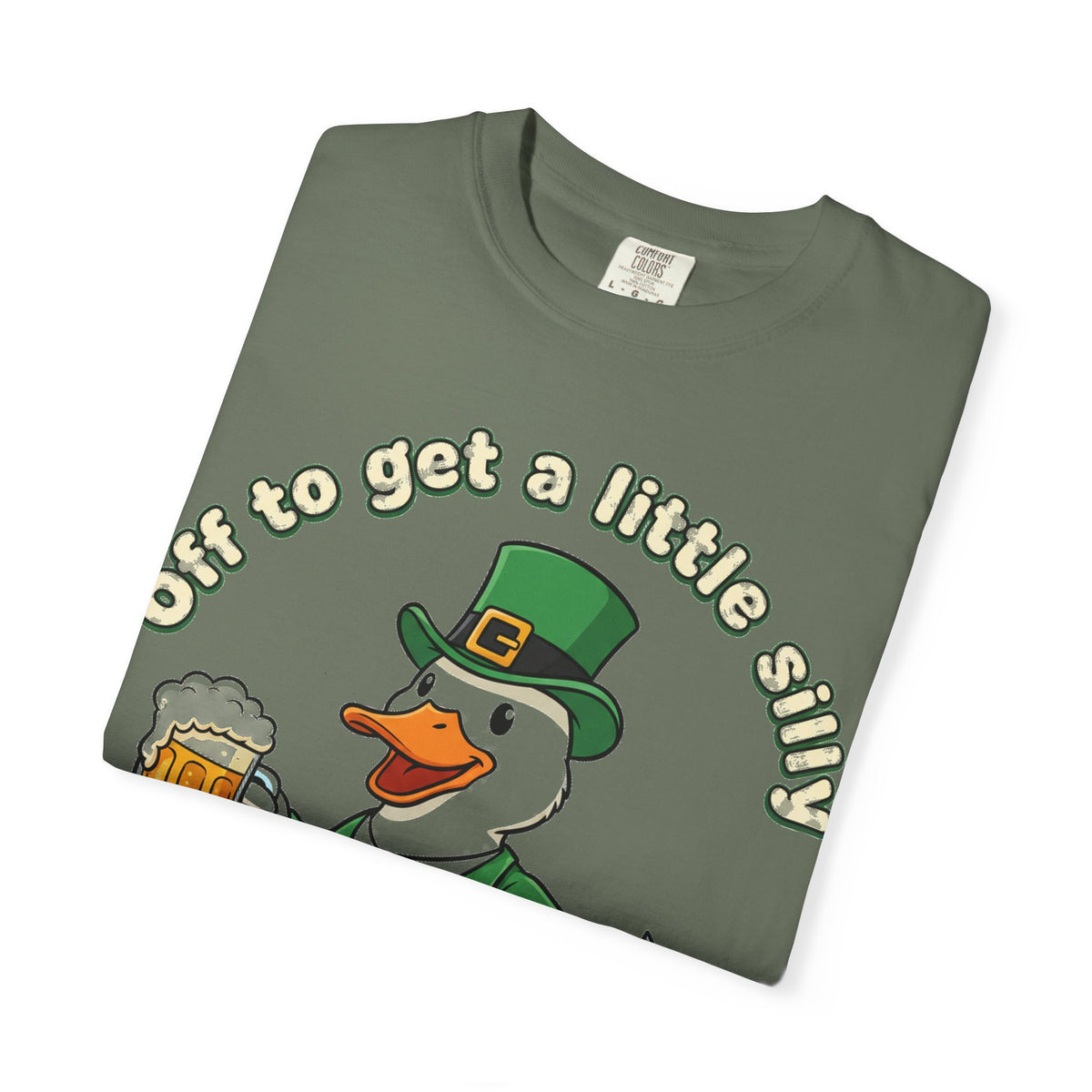 Off To Get A Little Silly Duck Shirt, Leprechaun Suit Beer Duck Tee, Funny St Patricks Day Shirt, Irish Gift