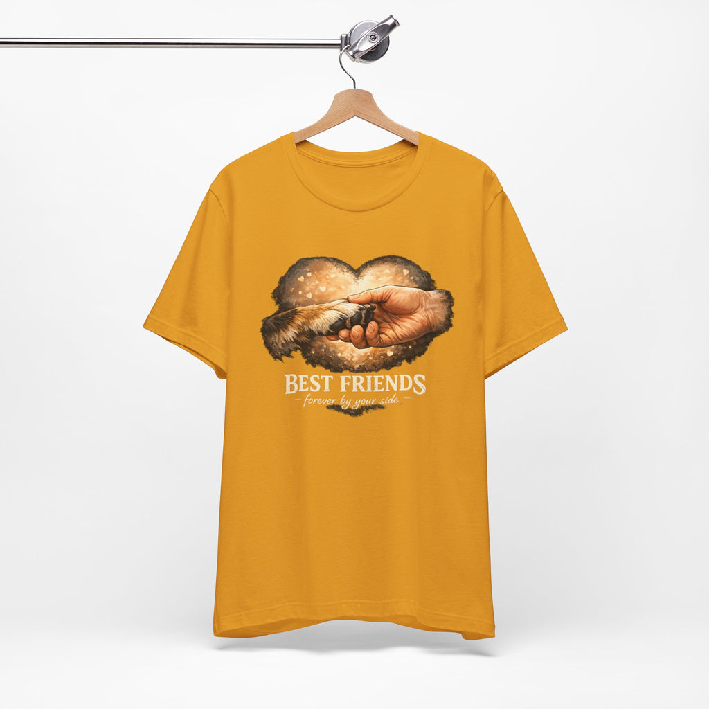 Best Friends Paw & Human T-Shirt — "Best Friends" Pet Lover Tee