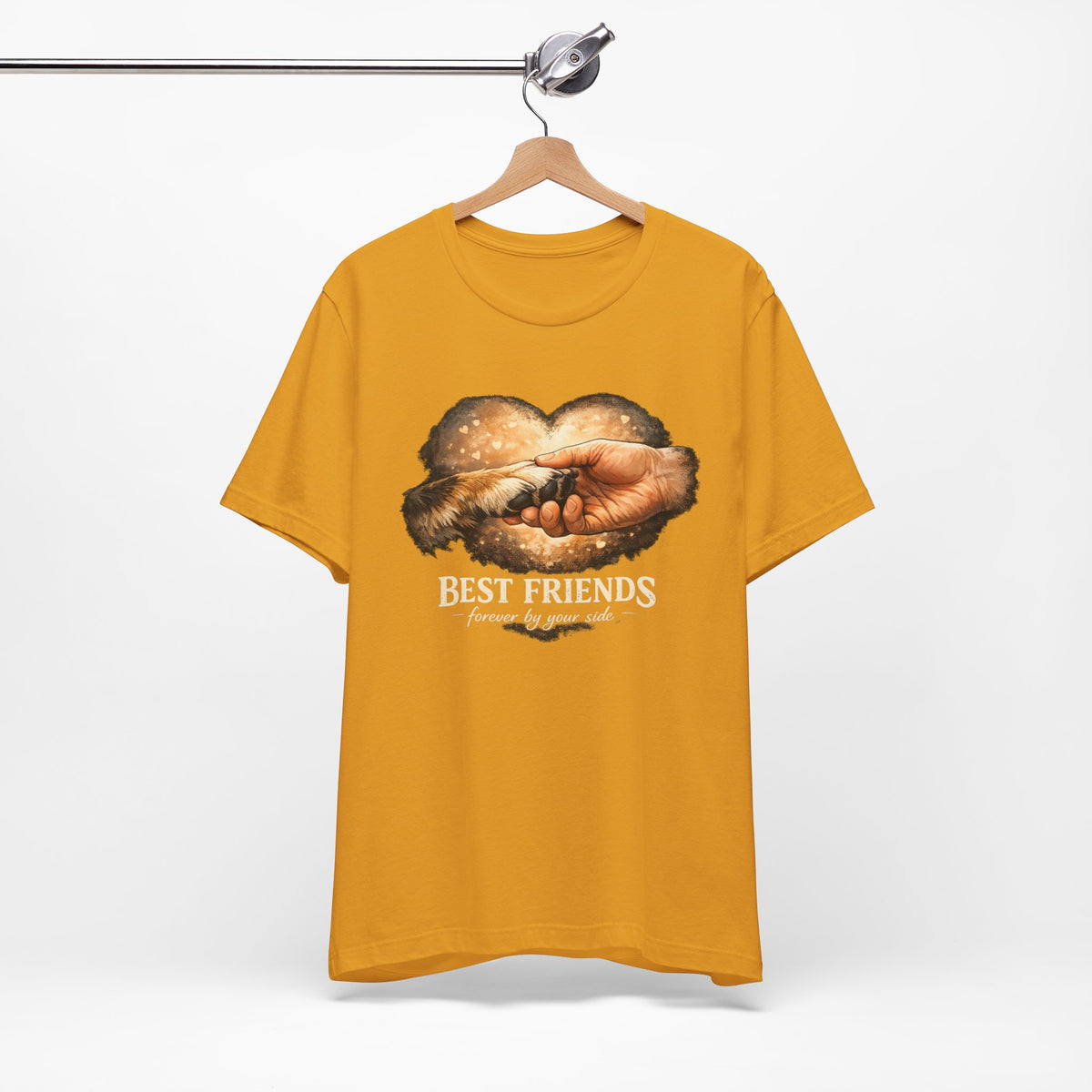 Best Friends Paw & Human T-Shirt — "Best Friends" Pet Lover Tee