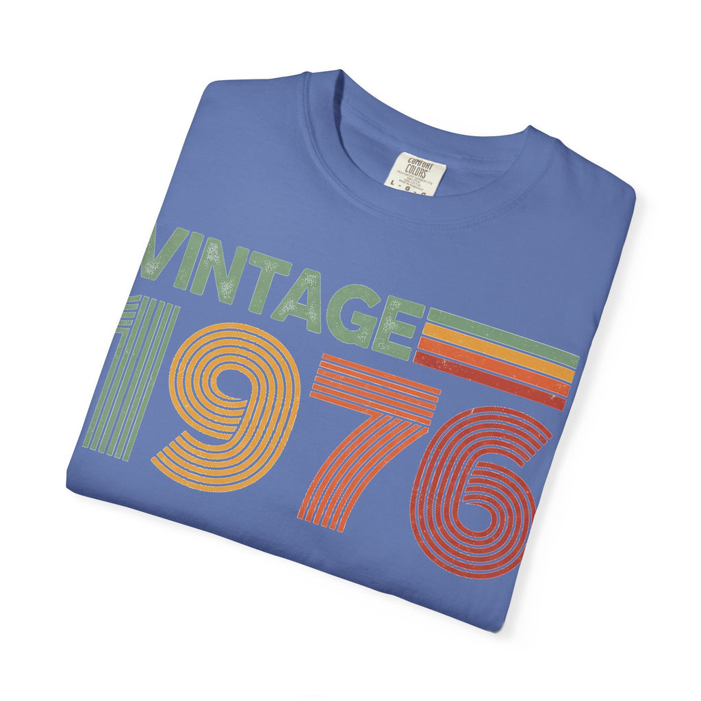 Vintage 1976 Classic Shirt, Seventies Stripe Birthday Tee, Born In 1976 Shirt, 50th Birthday Gift