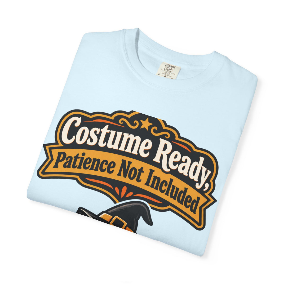 Costume Ready, Patience Not Included Halloween Shirt, Funny Black Cat Tee