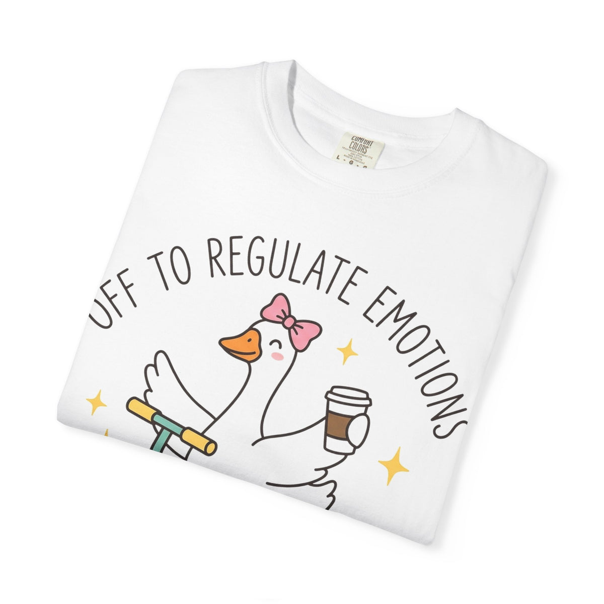 Off To Regulate Emotions Shirt, Funny Therapy Goose Scooter Tee, Mental Health Humor Shirt, Therapist Gift