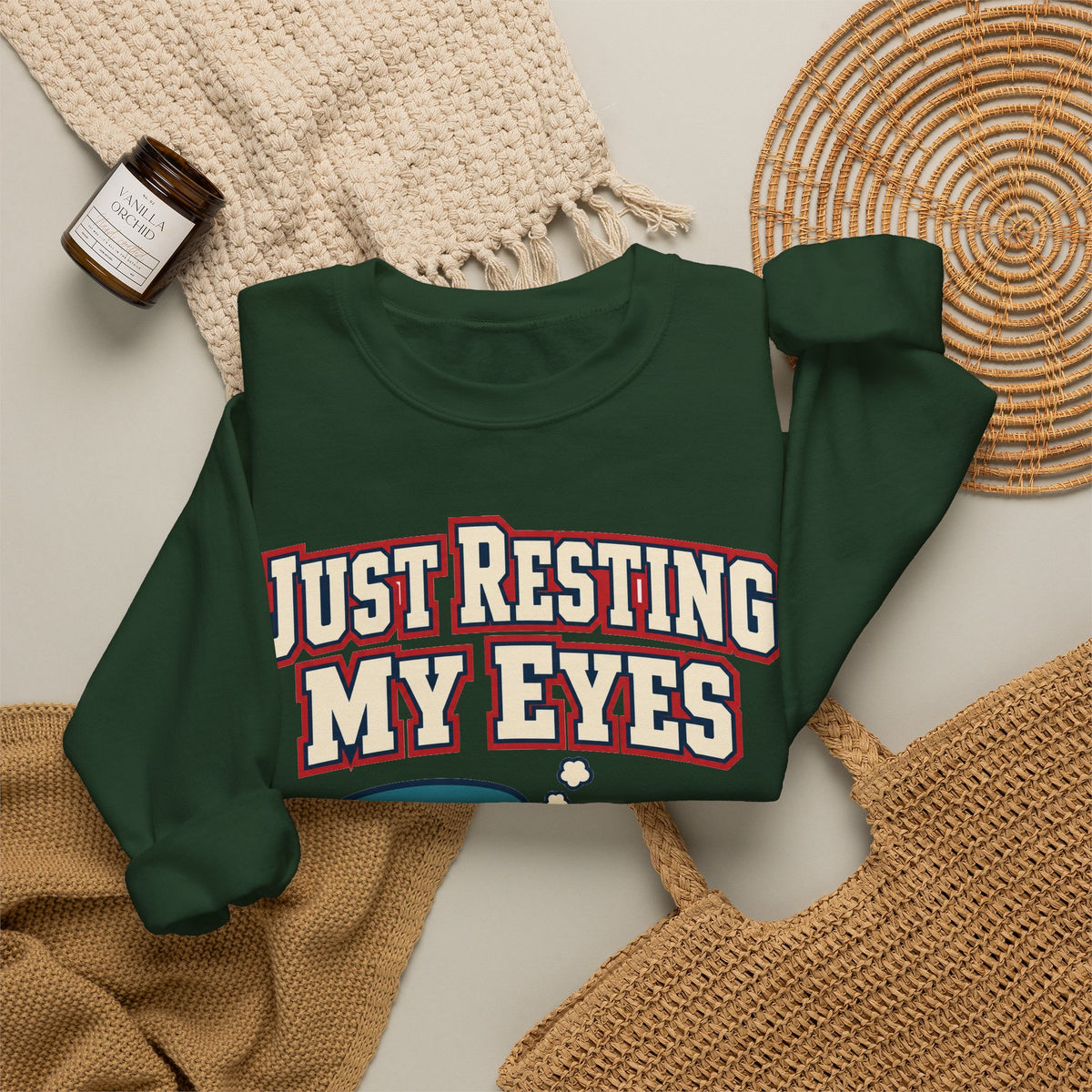 Funny Dad Sweatshirts Just Resting My Eyes | Funny Dad Sweatshirt | Sarcastic Quote Sweatshirt | Gift