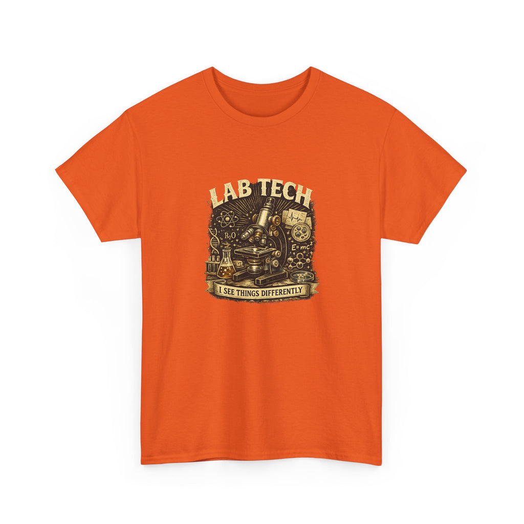 Lab Tech T-Shirt — "I Make Things Different" Vintage Science Tee