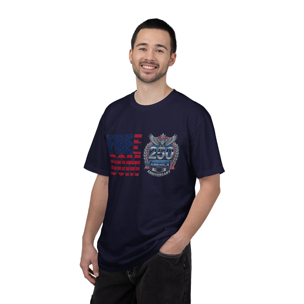 Freedom 250 Stacked Shirt, America Semiquincentennial Crest Tee, Patriotic 1776-2026 Shirt, July 4th Gift