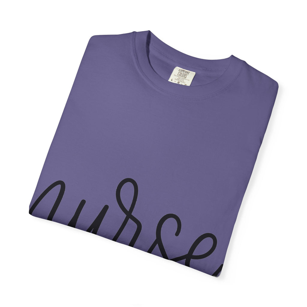 Nurse Script Shirt, Hand Lettered Nurse Heart Tee, Minimal RN Shirt, Nurse Gift