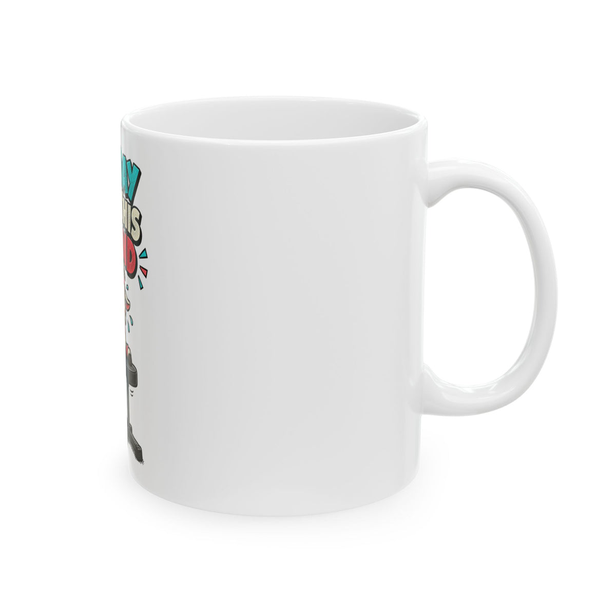 Leg Day Won This Round Mug, Funny Gym Lover Gift for Him Her, Workout Christmas Gift, Coffee Mug 11oz 15oz