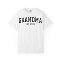 Grandma Est 2026 Shirt, Distressed Varsity New Grandma Tee, Pregnancy Announcement Shirt, Grandma Gift