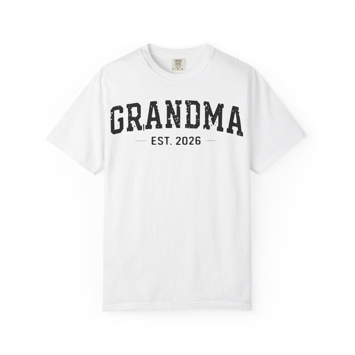 Grandma Est 2026 Shirt, Distressed Varsity New Grandma Tee, Pregnancy Announcement Shirt, Grandma Gift