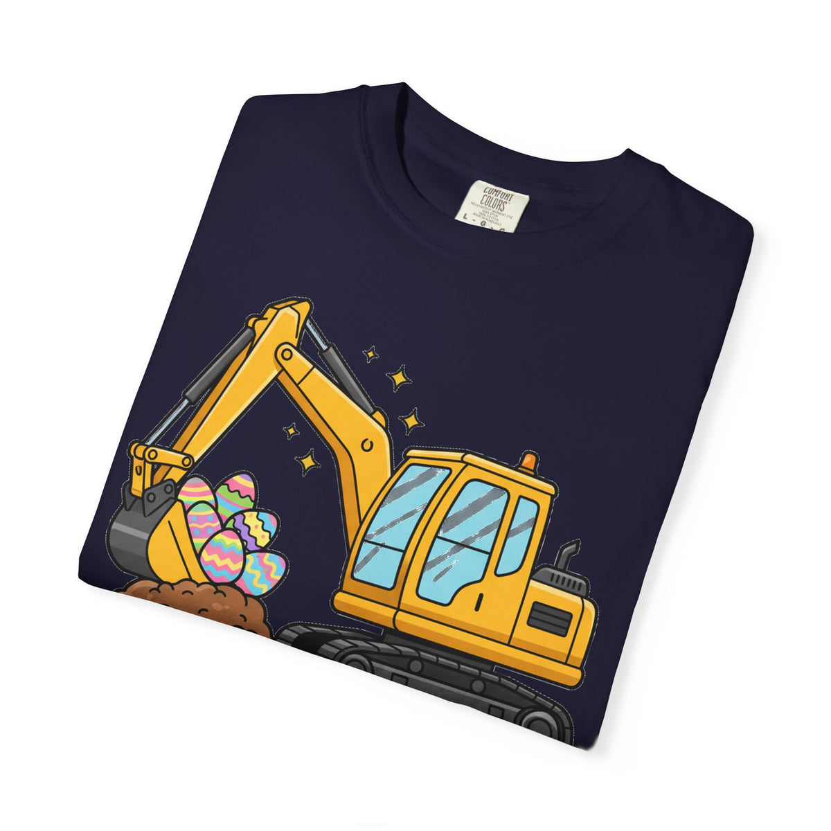 Eggs-Cavator Big Digger Shirt, Easter Excavator Tee, Construction Easter Shirt, Kids Easter Gift