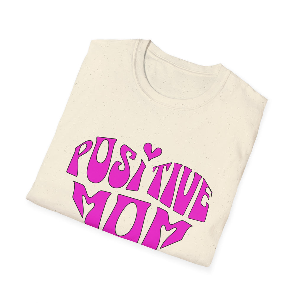Positive Mom Love T-Shirt — Retro Heart Graphic Mother's Day Tee