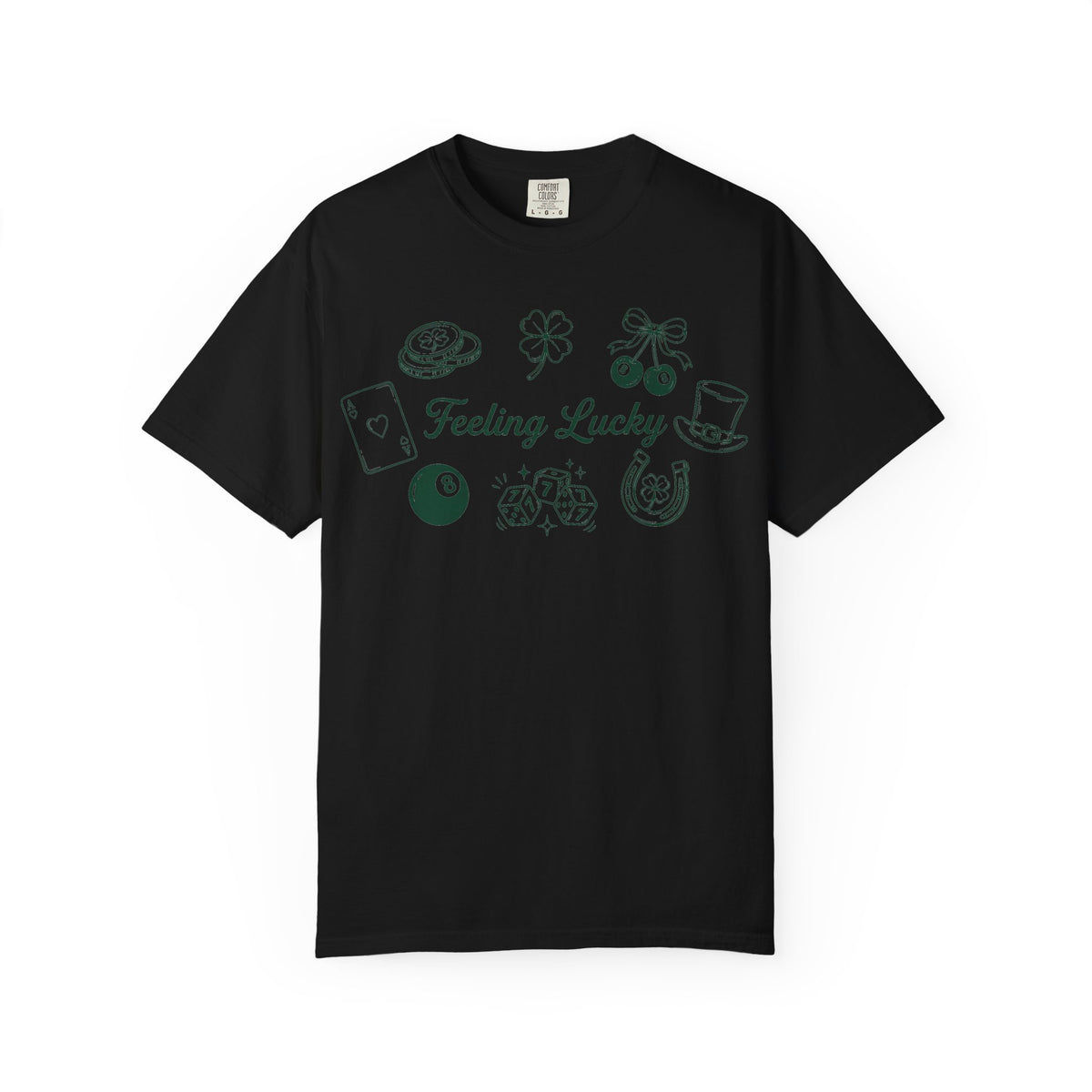 Feeling Lucky Wide Charms Shirt, St Patricks Clover Dice Tee, Green Luck Shirt, Irish Gift