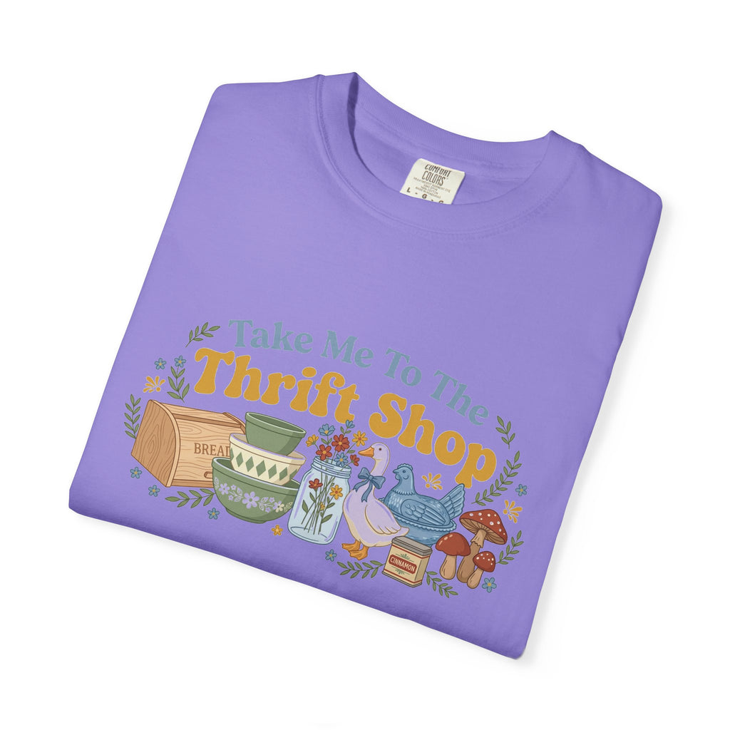 Take Me To The Thrift Shop Wide Shirt, Retro Thrift Finds Tee, Vintage Pyrex Shirt, Thrifter Gift