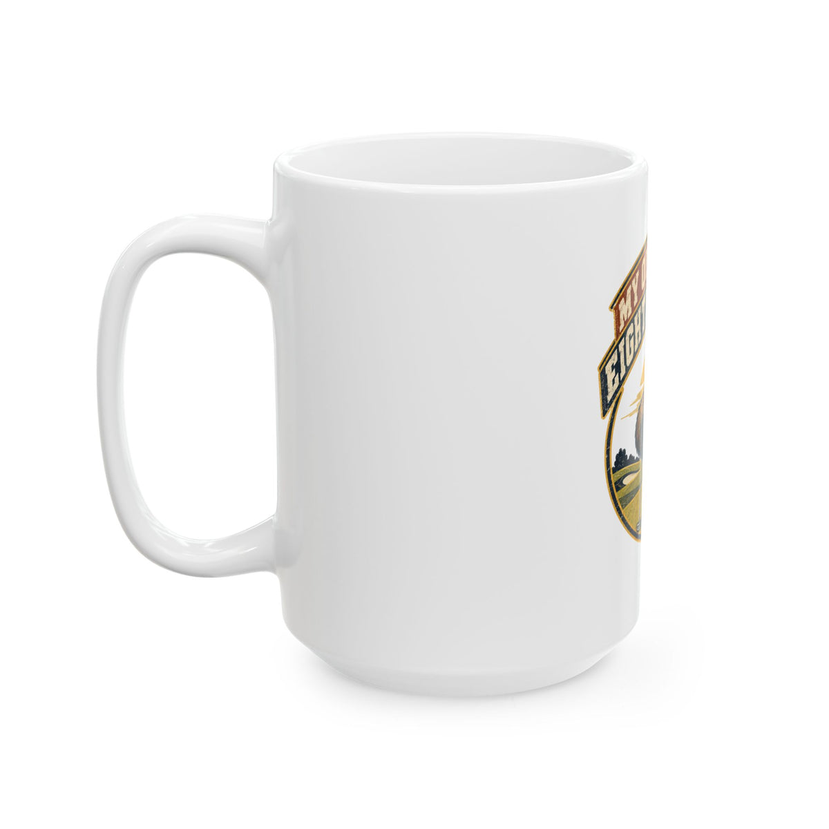 My Office Has Eighteen Holes Mug, Funny Retirement Gift for Coworker, Retired Christmas Gift, Coffee Mug 11oz 15oz