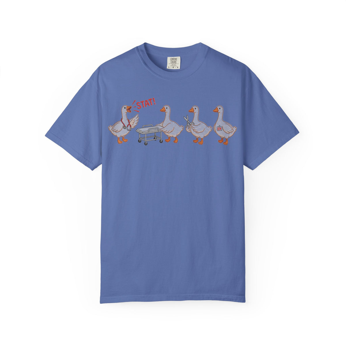 Nurse Goose Squad Stat Shirt, Funny ER Geese Tee, Night Shift Nurse Shirt, RN Team Gift