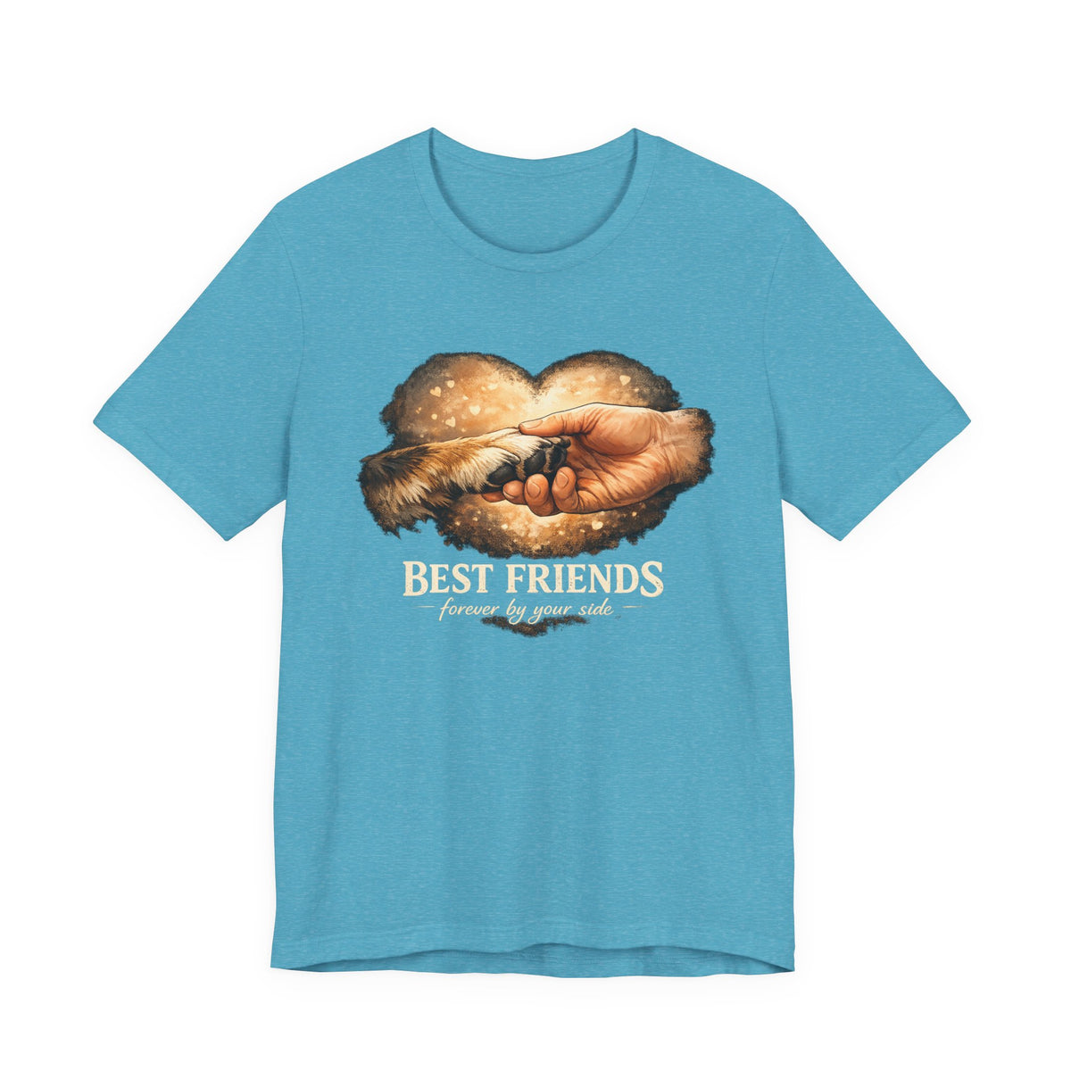 Best Friends Paw & Human T-Shirt — "Best Friends" Pet Lover Tee