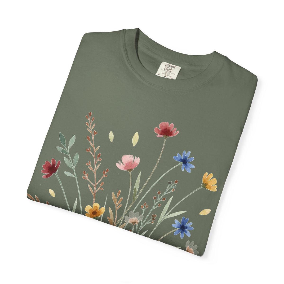 Watercolor Wildflower Bouquet Shirt, Painted Meadow Flowers Tee, Cottagecore Botanical Shirt, Garden Lover Gift