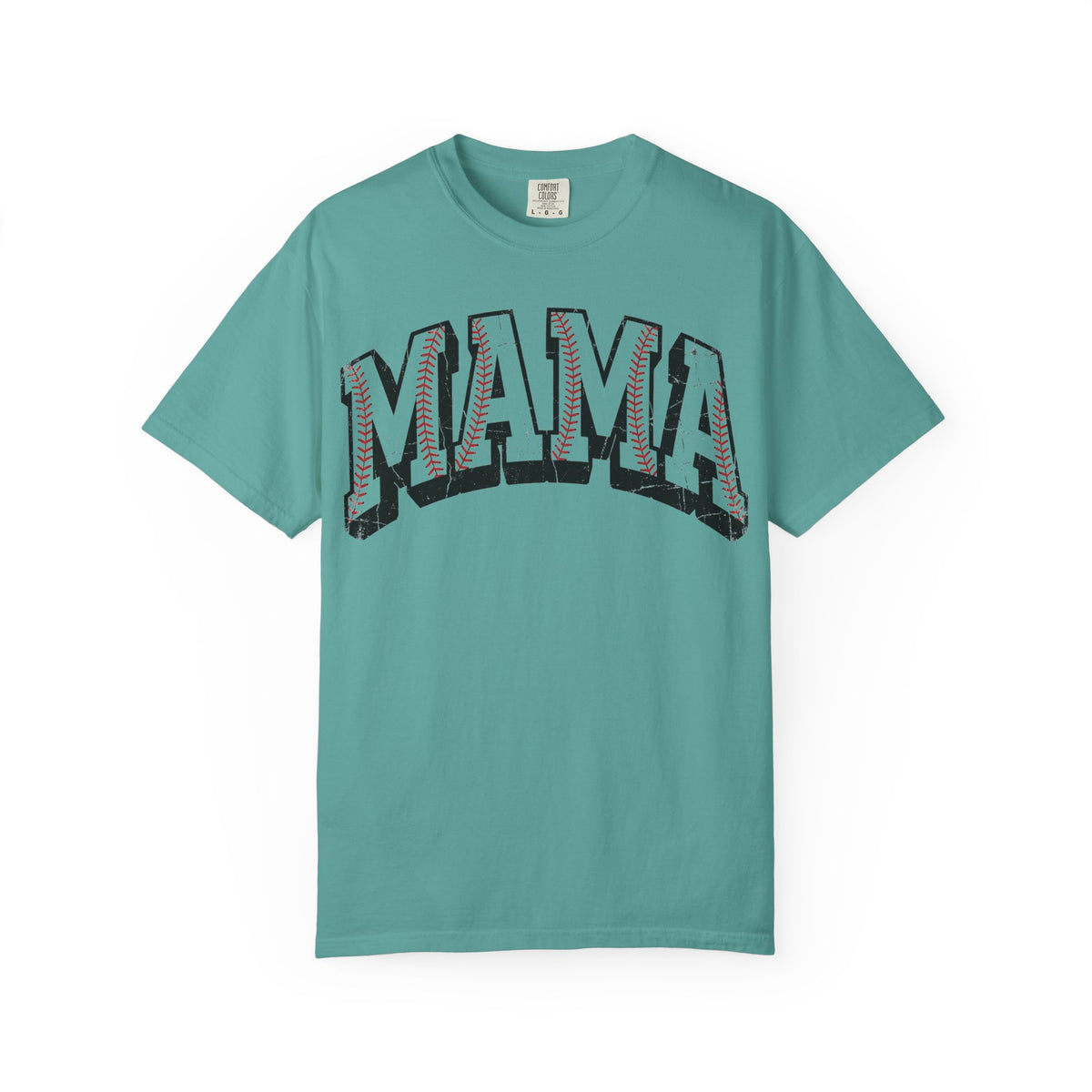 Baseball Mama Shirt, Distressed Baseball Stitch Varsity Tee, Baseball Mom Shirt, Game Day Gift