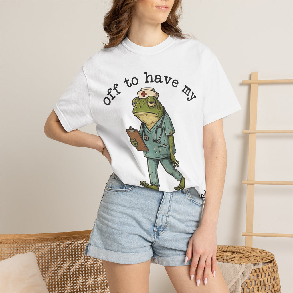 Off To Have My Flabbers Gasted Shirt, Funny Nurse Frog Tee, Sarcastic Scrubs Shirt, RN Gift