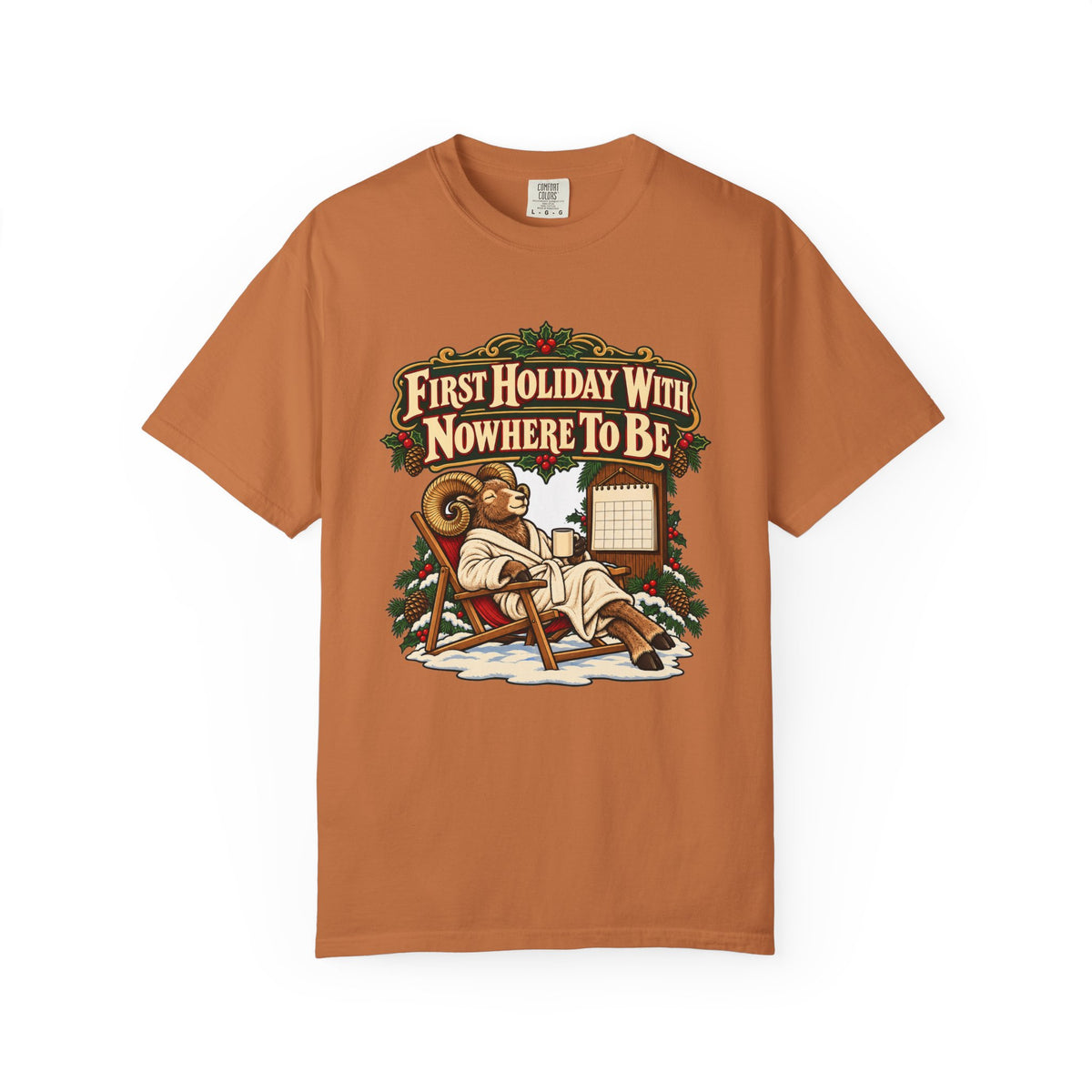 Funny Retirement Christmas Shirt First Holiday With Nowhere To Be Shirt, Funny Holiday Gift Shirt, Christmas Gift Idea