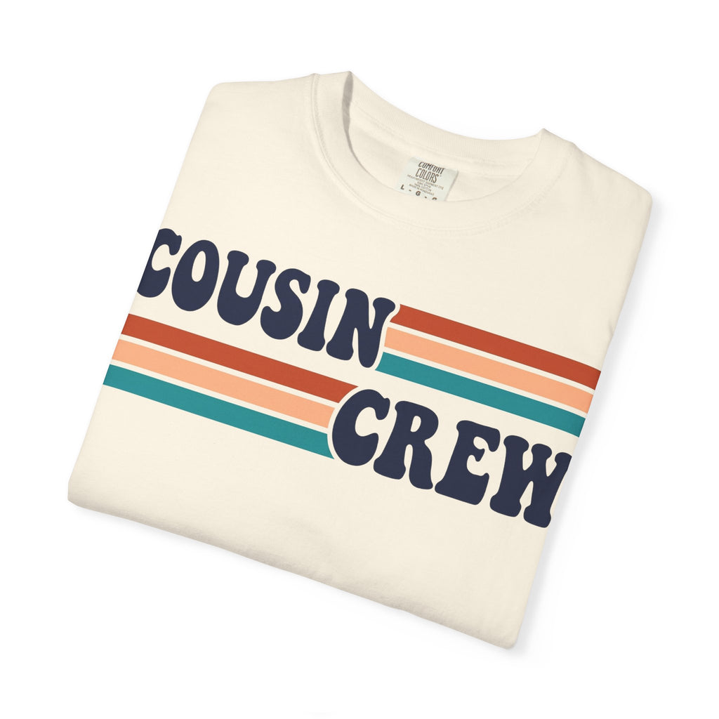 Cousin Crew Retro Stripe Shirt, Vintage Matching Family Tee, Cousin Reunion Shirt, Family Gift