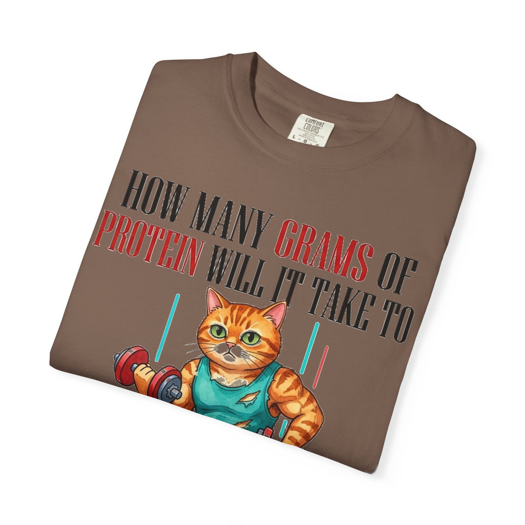 How Many Grams Of Protein Restore The Light In My Eyes Wide Shirt, Buff Gym Cat Tee, Funny Lifting Shirt, Gym Gift