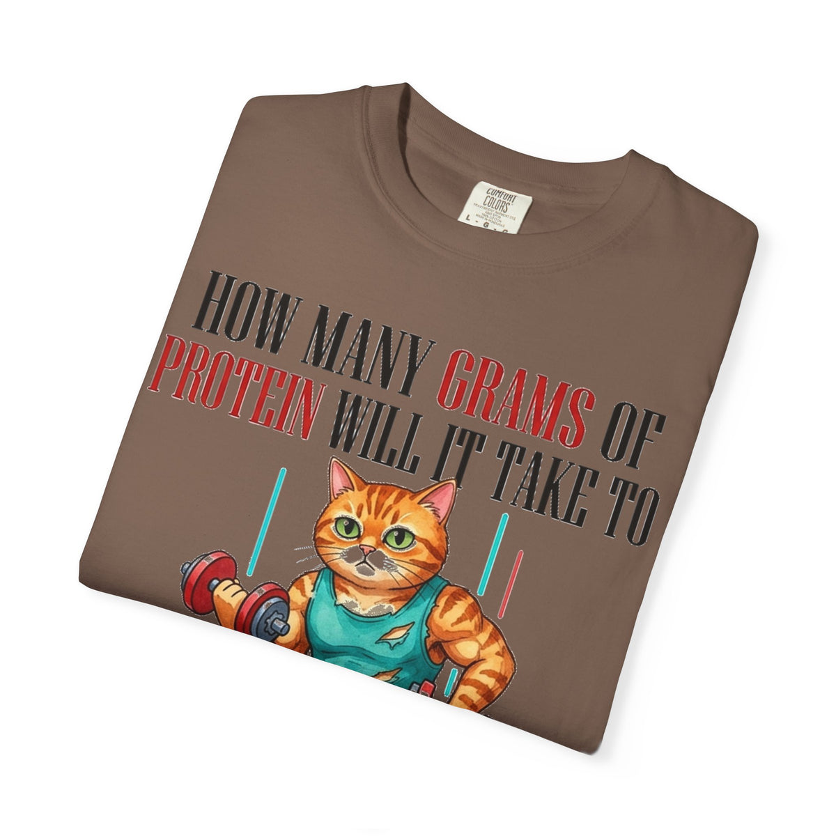 How Many Grams Of Protein Restore The Light In My Eyes Wide Shirt, Buff Gym Cat Tee, Funny Lifting Shirt, Gym Gift