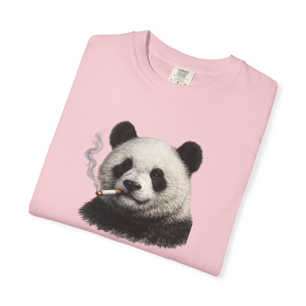 Smoky Panda Tee — Graphic Panda Smoking Design T-Shirt