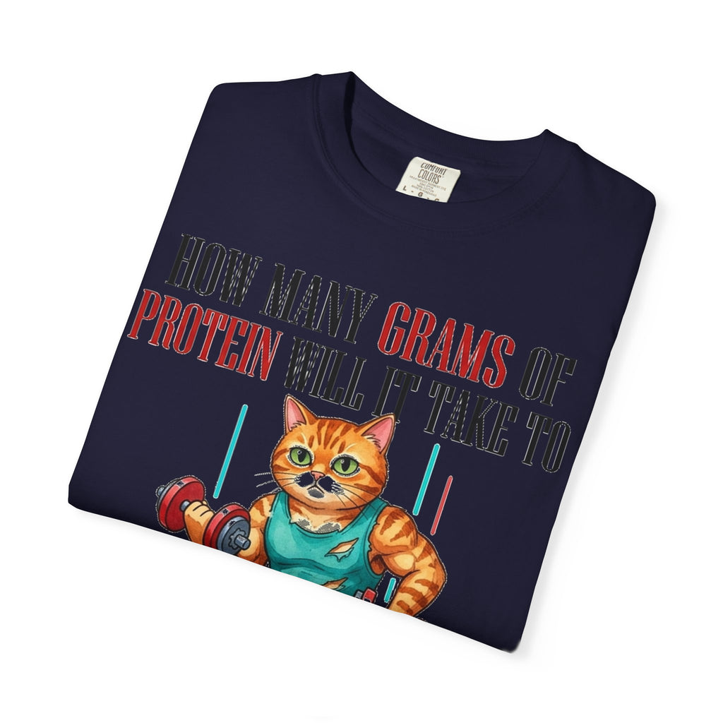 How Many Grams Of Protein Restore The Light In My Eyes Wide Shirt, Buff Gym Cat Tee, Funny Lifting Shirt, Gym Gift