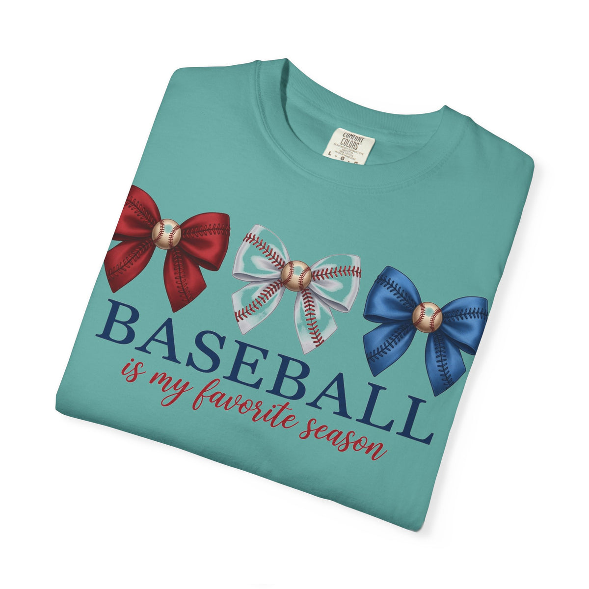 Baseball Is My Favorite Season Shirt, Coquette Baseball Bows Tee, Baseball Mom Shirt, Game Day Gift
