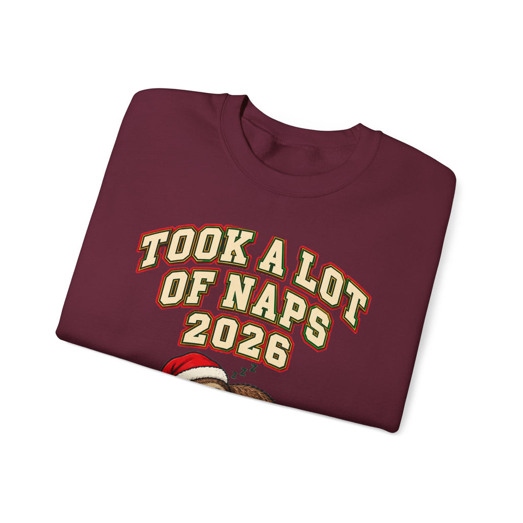 Funny Christmas Ornament Took A Lot Of Naps 2026 Mug Sweatshirt Dated Keepsake Gift for Dad New Parent Tired Mom Sloth