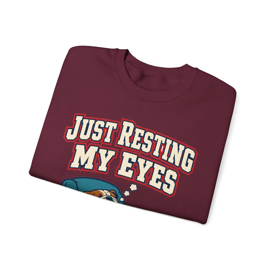 Funny Dad Sweatshirts Just Resting My Eyes | Funny Dad Sweatshirt | Sarcastic Quote Sweatshirt | Gift
