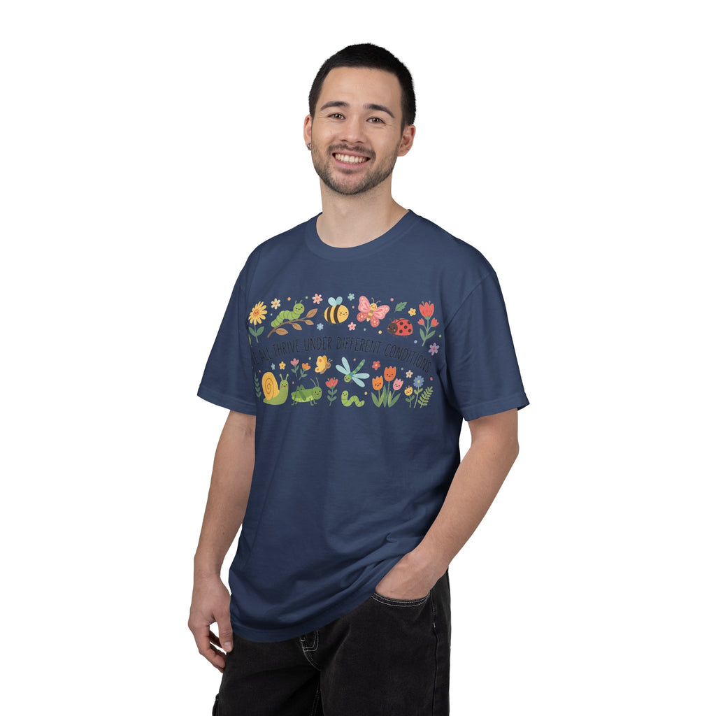 We All Thrive Under Different Conditions Shirt, Neurodiversity Garden Tee, Inclusion Teacher Shirt, SPED Gift