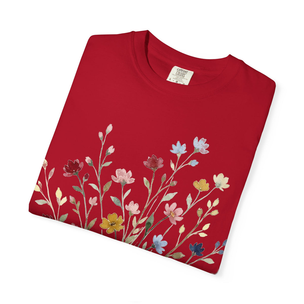 Watercolor Wildflower Spray Shirt, Painted Meadow Bouquet Tee, Cottagecore Floral Shirt, Garden Gift