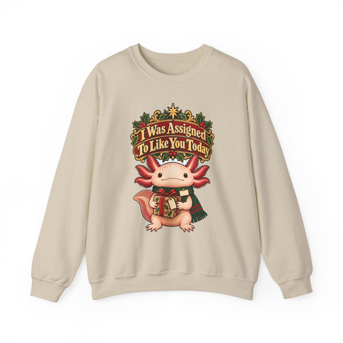 Funny Coworker Christmas Sweatshirt I Was Assigned To Like You Today Shirt, Funny Holiday Gift Tee, Christmas Gift Idea