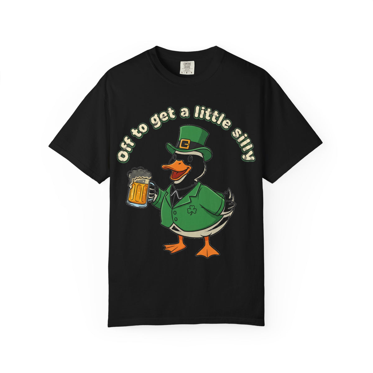 Off To Get A Little Silly Duck Shirt, Leprechaun Suit Beer Duck Tee, Funny St Patricks Day Shirt, Irish Gift