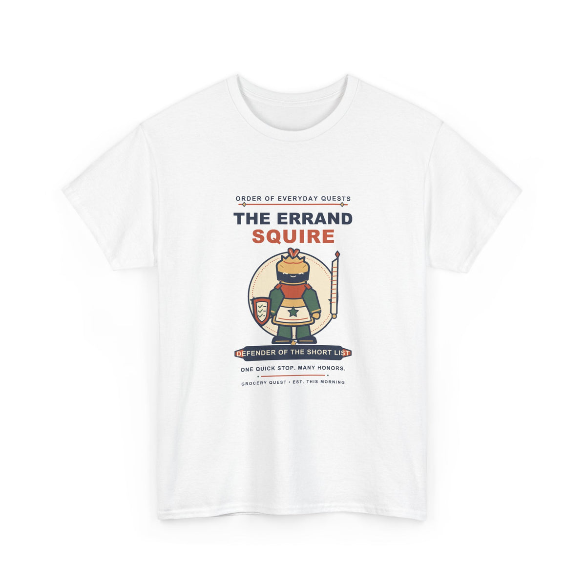 The Errand Squire Tee | Funny Grocery Knight Shirt