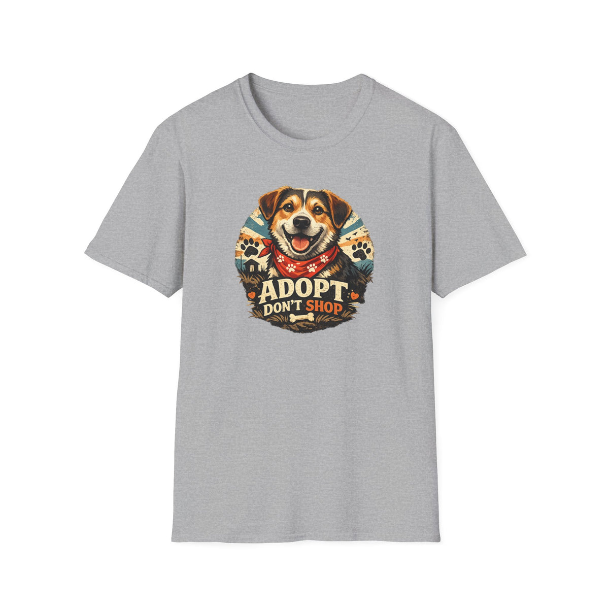 Adopt Don't Shop Dog T-Shirt – Rescue Pet Awareness Tee