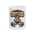 Mooving Heavy Things Mug, Funny Gym Lover Gift for Him Her, Workout Christmas Gift, Coffee Mug 11oz 15oz