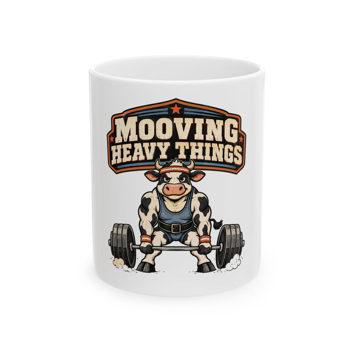 Mooving Heavy Things Mug, Funny Gym Lover Gift for Him Her, Workout Christmas Gift, Coffee Mug 11oz 15oz