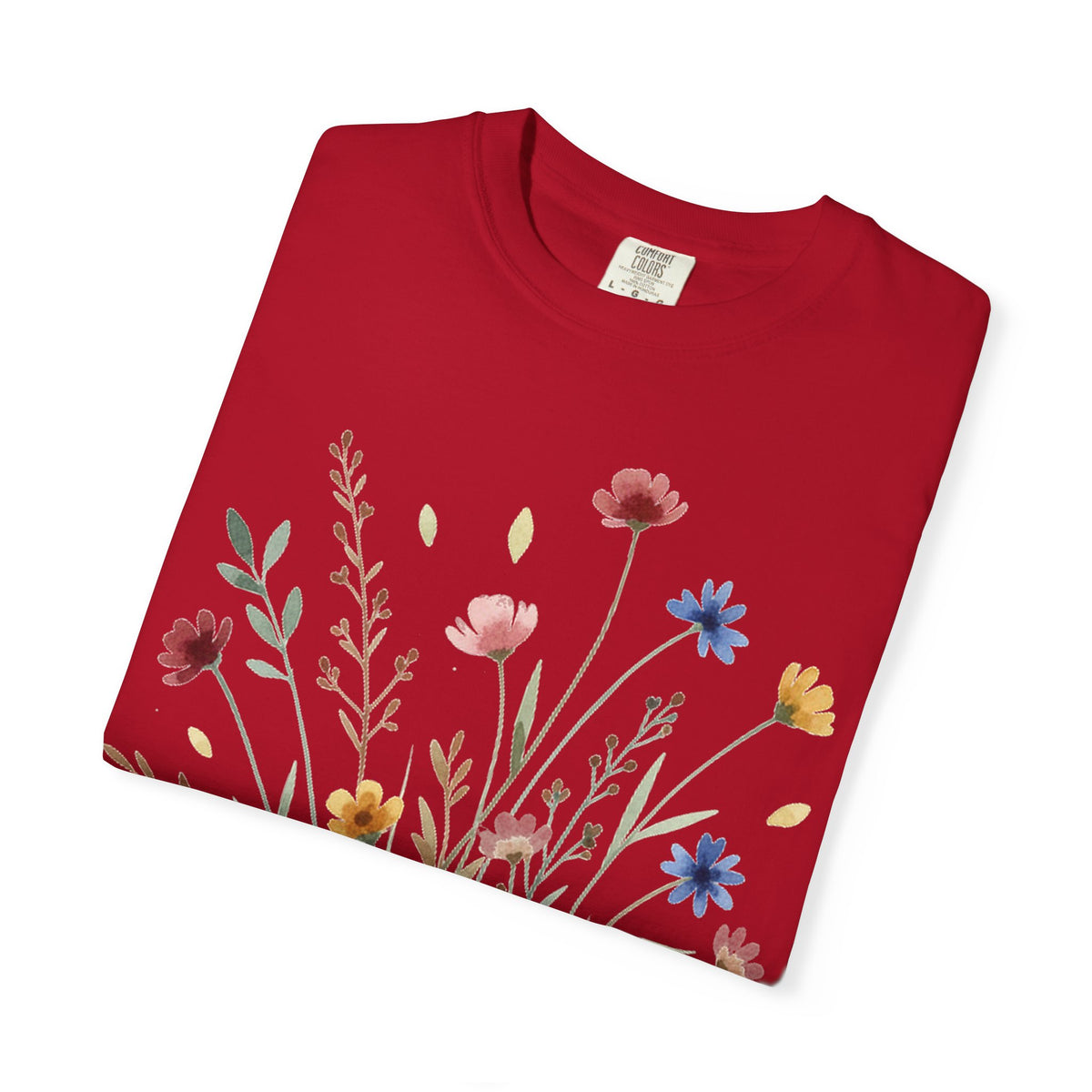 Watercolor Wildflower Bouquet Shirt, Painted Meadow Flowers Tee, Cottagecore Botanical Shirt, Garden Lover Gift